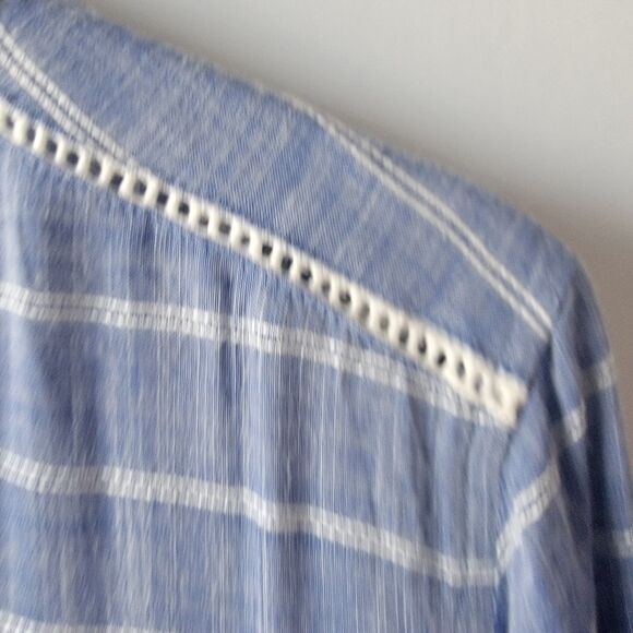 Fresh Produce Womens Striped Tunic Top Swim Cover Up sz xs/s B Boho Resort wear - Picture 7 of 8